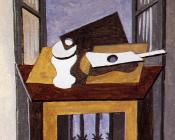 巴勃罗 毕加索 : 窗前的静物